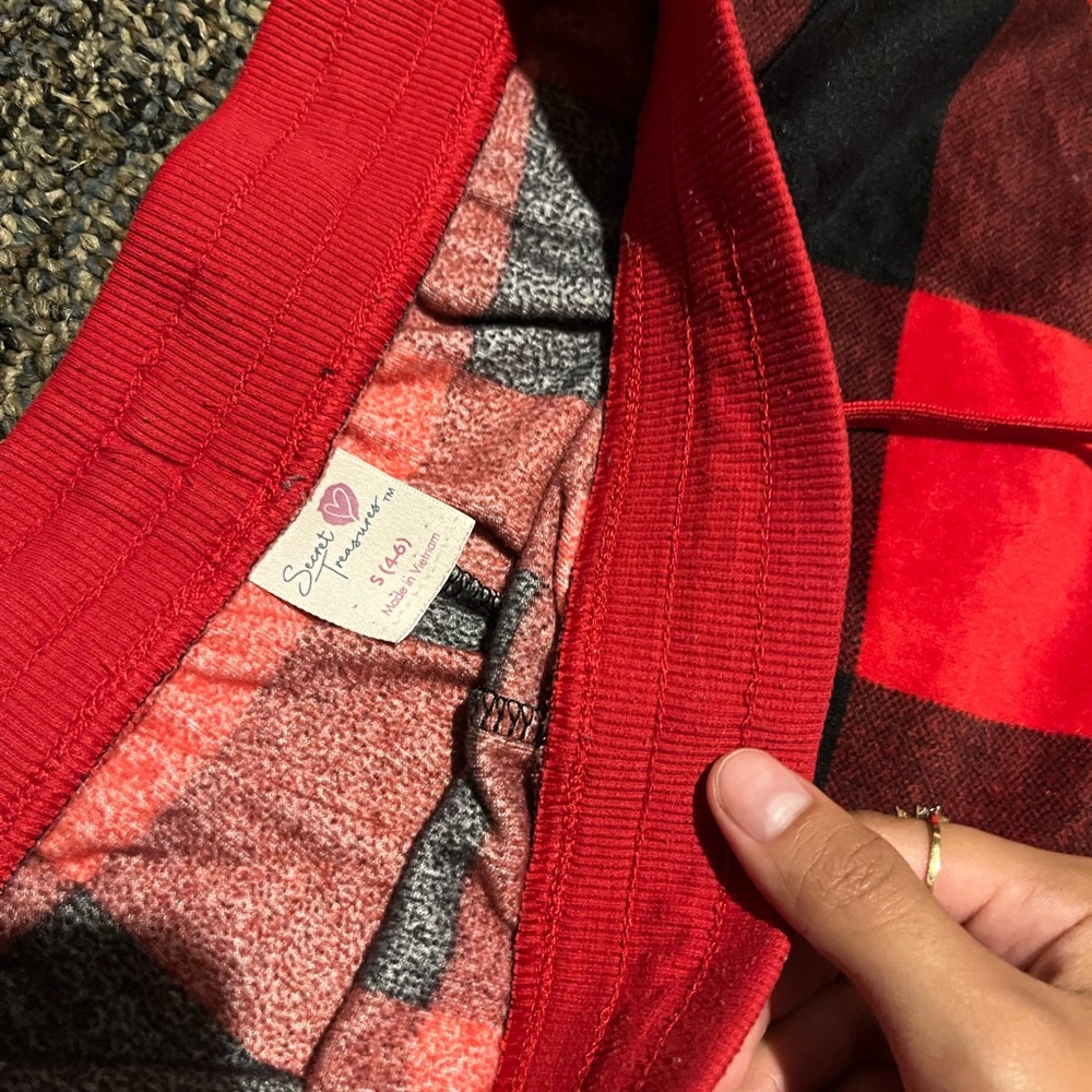 Vibrant Red and Black Checkered Pajamas